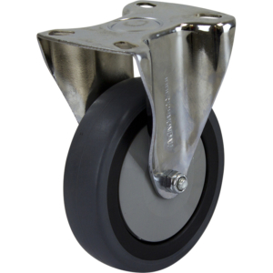 125mm Anti-Static Rigid Chrome Durolite Castor (R5557)