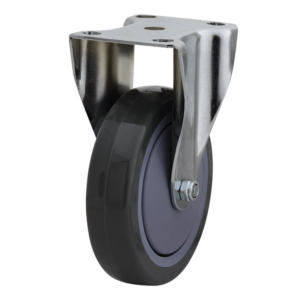 125mm Poly Nylon Rigid Chrome Durolite Castor (R5587)