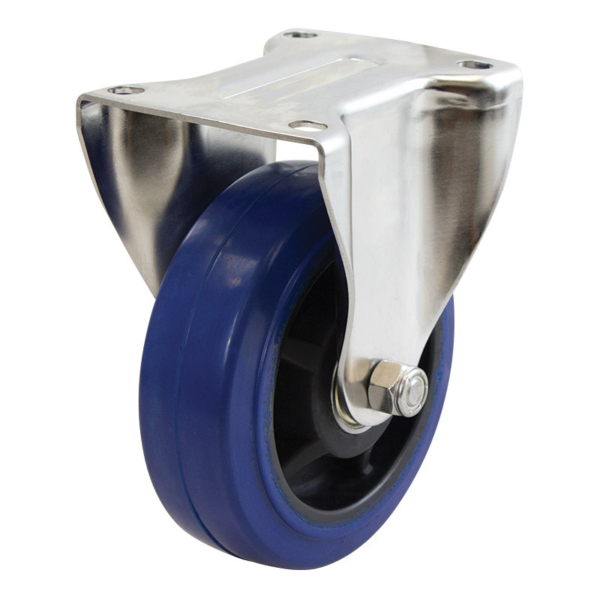 150mm Rebound Rubber Wheel 225kg Capacity Castor (R6043)