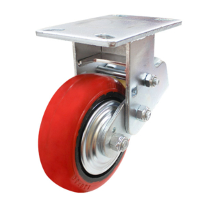 150mm Poly Spring Loaded Rigid Castor (R6089)