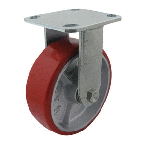 150mm Polyurethane Tyred Cast Iron Centred Wheel 250Kg Capacity Castor (R6656)