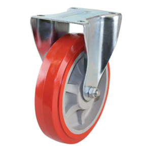 200mm Polyurethane Tyre on Nylon Centre Wheel 300kg Capacity Castor (R8045)
