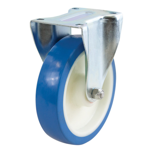 200mm Rebound Polyurethane Wheel 250kg Capacity Castor (R8055)