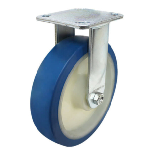 200mm Rebound Polyurethane Wheel 300kg Capacity Castor (R8441)
