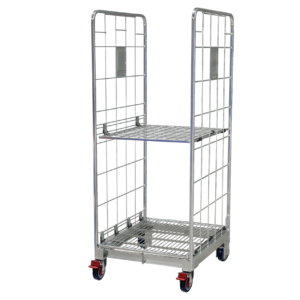 2 Sided Foldable Roll Cage With Fixed Shelf (RCR221)