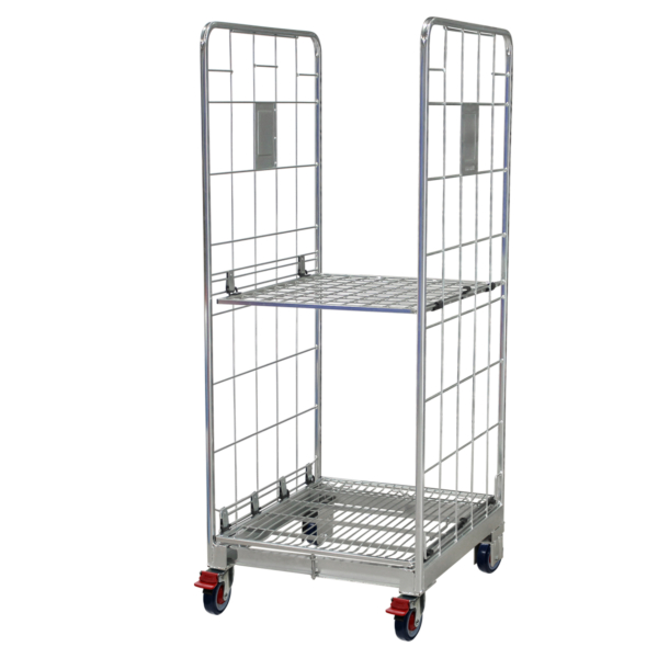 2 Sided Foldable Roll Cage With Fixed Shelf (RCR221)