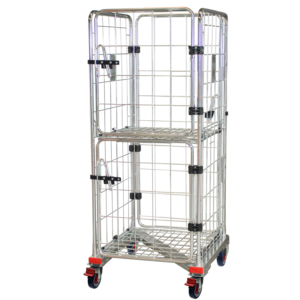 4 Sided Roll Cage with 2 Half Doors + 1 Full Door - Z Base (RCR411)