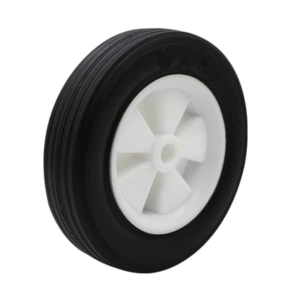 150mm Rubber Tyred Nylon Centred Wheel | 1/2" Axle Diameter (RN6661-50)