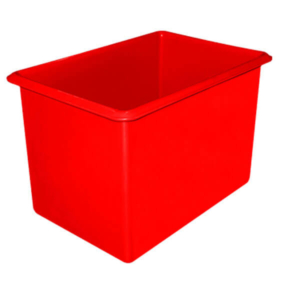 Red 340L Straight Rotationally Moulded Plastic Tub (RTR042)