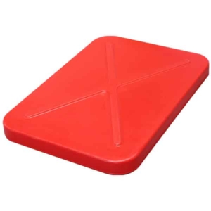 Red Lid to suit 450L Tapered Rotationally Moulded Plastic Tubs (RTR450RLID)