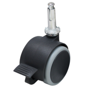 Pack of 2 Non-Marking Twin Wheel Grip Neck Castors (S055BPK2)