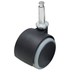 Pack of 2 Non-Marking Twin Wheel Grip Neck Castors (S055PK2)