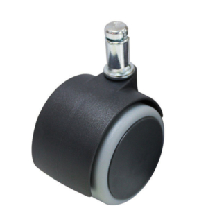 Pack of 2 Non-Marking Twin Wheel Friction Stem Castors (S057PK2)
