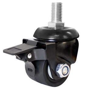 50mm Low Profile Threaded Castor With Brake (S2005B)