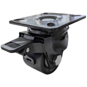 50mm Low Profile Swivel Plate Castor With Brake (S2006B)