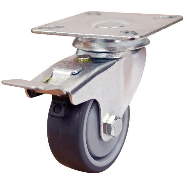 50mm Rubber Wheel 30kg Capacity Castor (S2710B)
