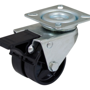 50mm Swivel Twin Wheel Utility Castor (S2716B)