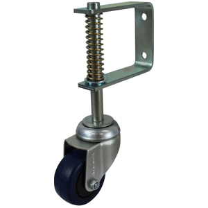 75mm Reb Rubber Wheel 20kg Capacity Spring Loaded Gate Castor (S3022)
