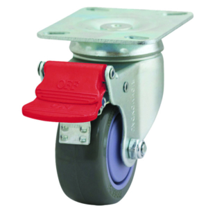 75mm Poly Nylon Swivel Zinc Durolite Castor (S3106B)
