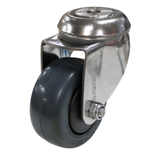 75mm Elastic Rubber Swivel Castor (S3361)