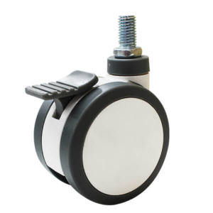 75mm Polyurethane Wheel 60kg Capacity Medical Castor (S3367B)