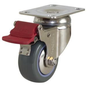 75mm Poly Nylon Wheel 80kg Capacity Castor (S3382B)