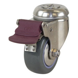 75mm Poly Nylon Wheel 80kg Capacity Castor (S3384B)