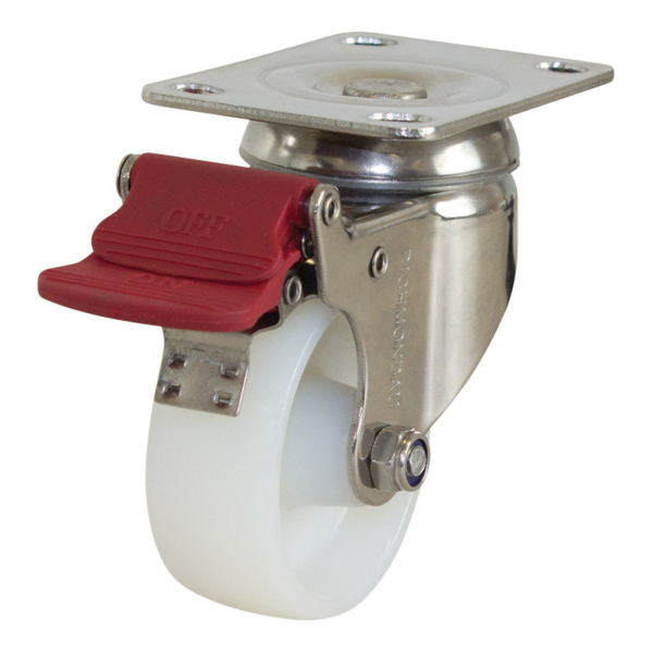75mm Nylon Wheel 80kg Capacity Castor (S3388B)