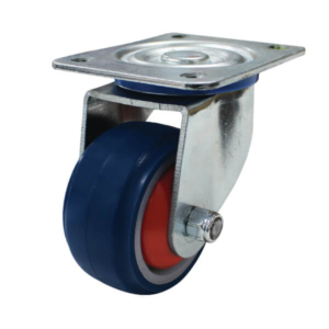 80mm Rebound Rubber Wheel 100kg Capacity Castor (S3604)