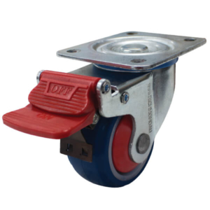 80mm Rebound Rubber Wheel 100kg Capacity Castor (S3604B)