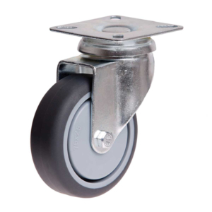 75mm Rubber Wheel 50kg Capacity Castor (S3710)