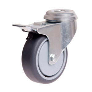 75mm Rubber Wheel 50kg Capacity Castor (S3714B)