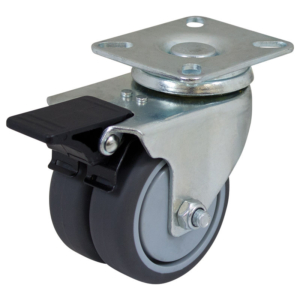 75mm Swivel Twin Wheel Plate Castor (S3718B)