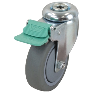 100mm Inst Rubber Swivel Single Bolt Castor (S4080D)