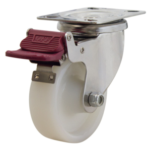 100mm Nylon Wheel 200kg Capacity Castor (S4142B)