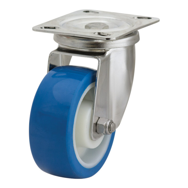 100mm Reb Poly Wheel 140kg Capacity Castor (S4144)