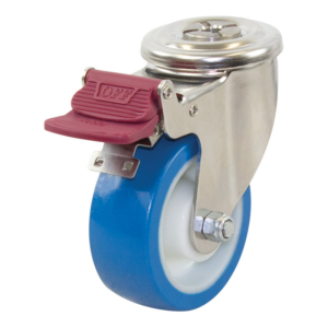 100mm Reb Poly Wheel 150kg Capacity Castor (S4148B)