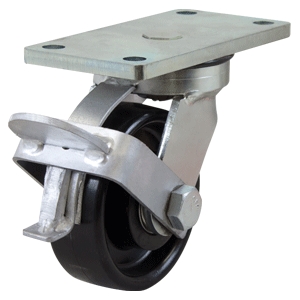 100mm Nylon Wheel 300Kg Capacity Castor (S416B)