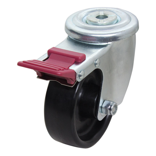 100mm Nylon Bolt Hole 300 Series Castor (S4222B)