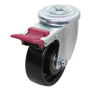 100mm Nylon Bolt Hole 300 Series Castor (S4224B)
