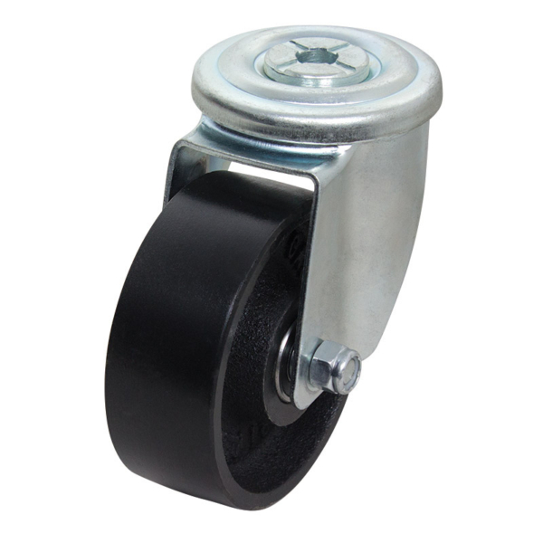 100mm Cast Iron Bolt Hole 300 Series Castor (S4236)
