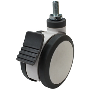 100mm Polyurethane Wheel 90kg Capacity Medical Castor (S4310B)