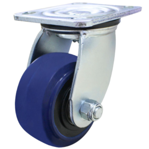 100mm Rebound Rubber Wheel 200kg Capacity Castor (S4370)
