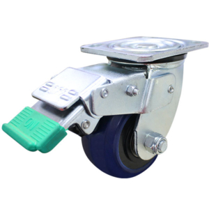 100mm Rebound Rubber Wheel 200kg Capacity Castor (S4370D)