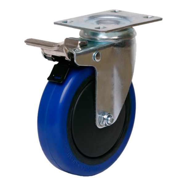 100mm Reb Rubber Swivel Light Industrial Castor (S4404B)