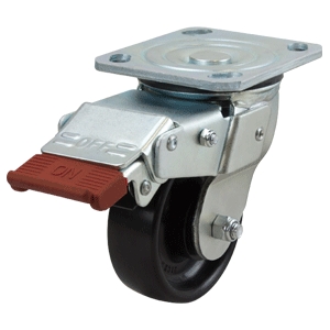 100mm Nylon Wheel 300kg Capacity Castor (S4435SLB)