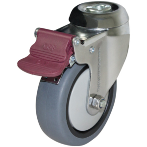 100mm Anti-Static Swivel Chrome Durolite Castor (S4469BR)