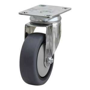 100mm Anti-Static Swivel Chrome Durolite Castor (S4508)