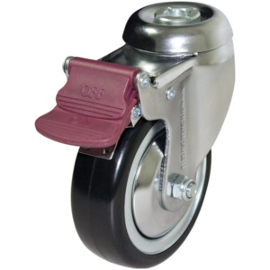 100mm Anti-Static Swivel Chrome Durolite Castor (S4462BR)