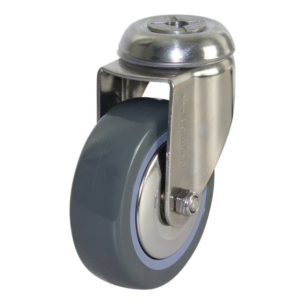 100mm Poly Nylon Wheel 100kg Capacity Castor (S4478)